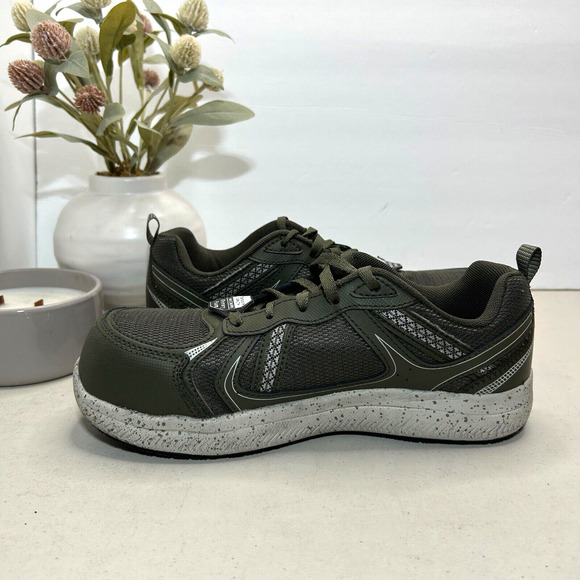 SKECHERS Work Summits SR Jaily Composite Toe Memory Foam Dark Green Women 8 - Picture 7 of 11